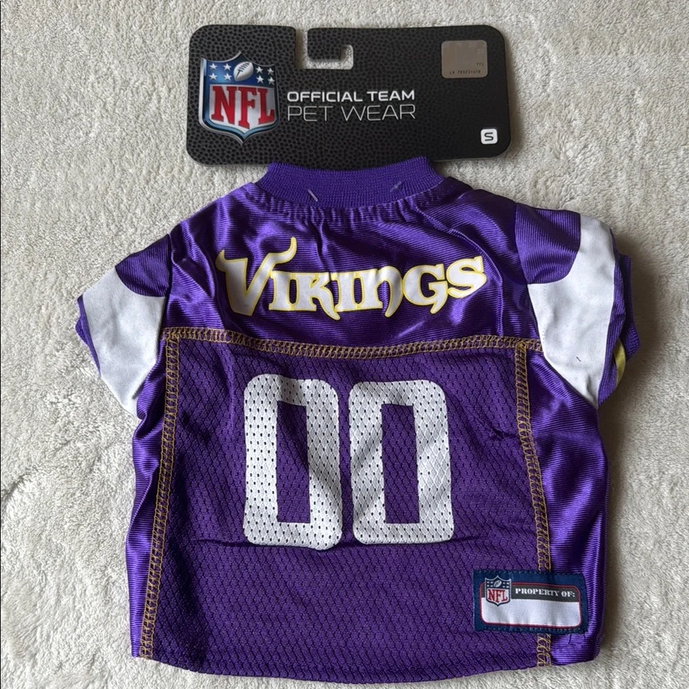 NFL Minnesota Vikings Purple and White Dog Jersey - Picture 1 of 3